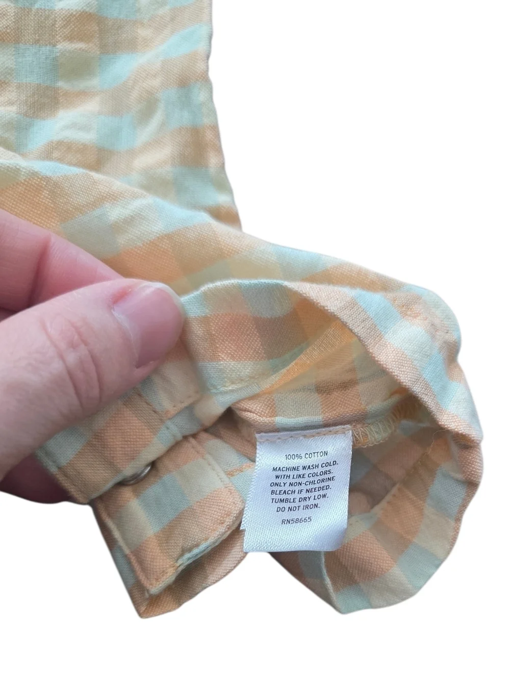 Tucker + Tate Pastel Cotton Gingham Button-Up Romper 9 Months